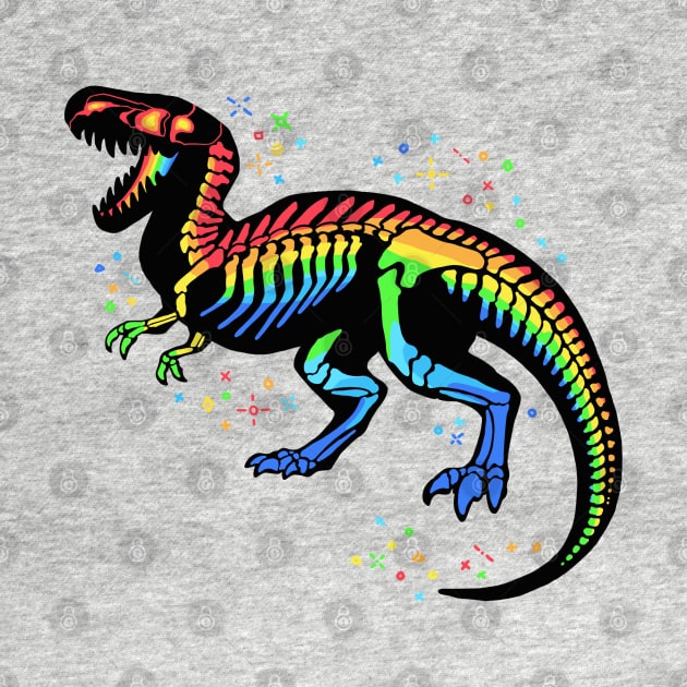 Fabulous Rainbow Trex by Things By Diana